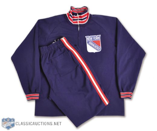 New York Rangers 1970s Training Suit with Jacket and Pants