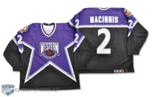 Al MacInnis 1996 NHL All-Star Game Western Conference Signed Game-Worn Jersey
