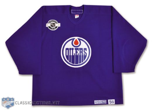 edmonton oilers practice jersey