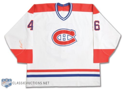 Craig Fergusons Mid-1990s Montreal Canadiens Game-Worn Jersey
