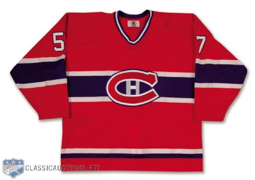 Voisine Late-1990s Montreal Canadiens Pre-Season Team-Issued Road Jersey