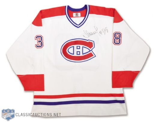 Vladimir Malakhovs Late-1990s Montreal Canadiens Autographed  Game-Worn Jersey