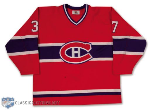 Tessier Late-1990s Montreal Canadiens Pre-Season Game-Worn Road Jersey