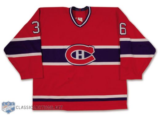 St-Michel Mid-1990s Montreal Canadiens Pre-Season Game-Worn Road Jersey