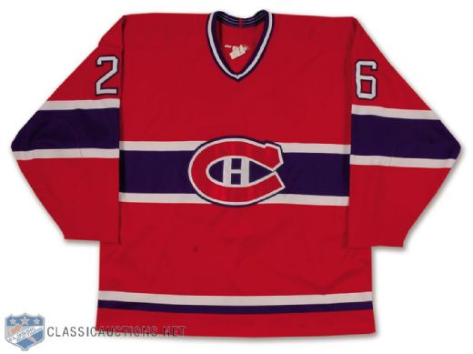 Waldbillig Mid-1990s Montreal Canadiens Pre-Season Game-Worn Road Jersey