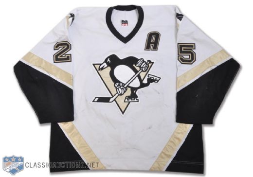 Marc Bergevins 2002-03 Pittsburgh Penguins Game-Worn Jersey