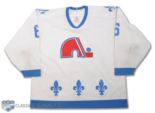 Craig Wolanins Circa 1990-91 Quebec Nordiques Game-Worn Jersey