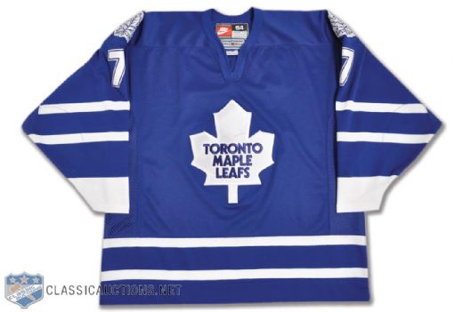 Derek Kings 1997-98 Toronto Maple Leafs Preseason Game-Worn Jersey