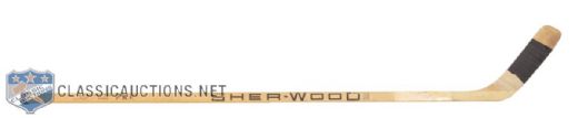 Norm Ullmans Sher-Wood P.M.P. Game-Used Stick