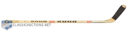 Larry Robinsons Mid-1980s Koho Game-Used Stick