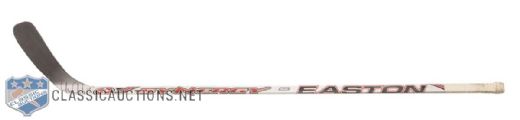 Chris Chelios 2000s Detroit Red Wings Easton Synergy Signed Game-Used Stick