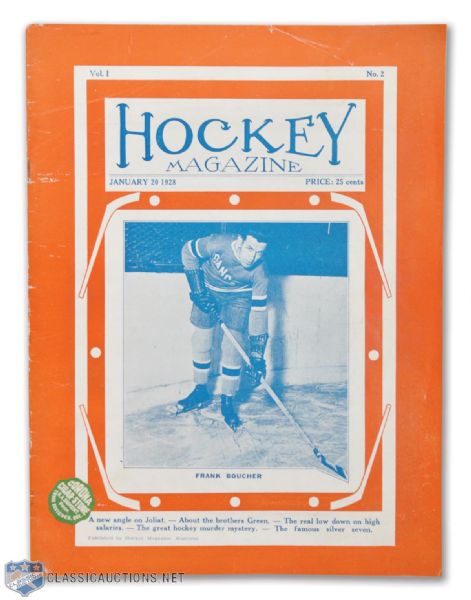 1927 "Hockey Magazine" #2