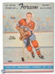 1960 - 14th NHL All-Star Game Program