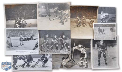 Vintage 1930s-1970s NHL and Other Leagues Photo Collection of 140