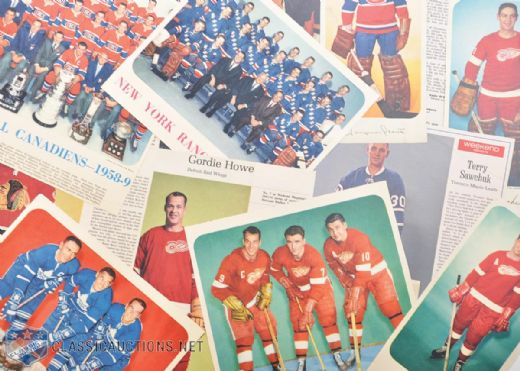 1950s & 60s Weekend Magazine Hockey Star Photo Collection of 125+