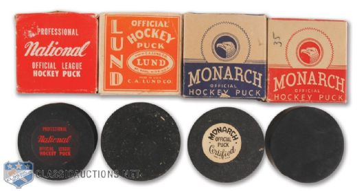 Old Puck Collection of 4 in Original Boxes