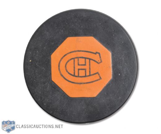 Montreal Canadiens 1967-68 "Original Six" Art Ross/Converse Game Puck