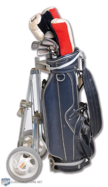 Maurice Richards Personal Golf Clubs and Bag
