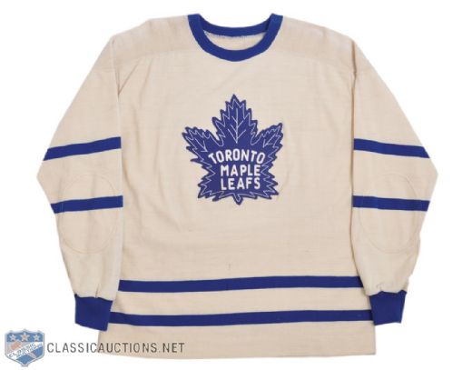 Toronto Maple Leafs 1950s-Style Film-Worn Wool Sweater from  "The Rocket: The Legend of Rocket Richard"