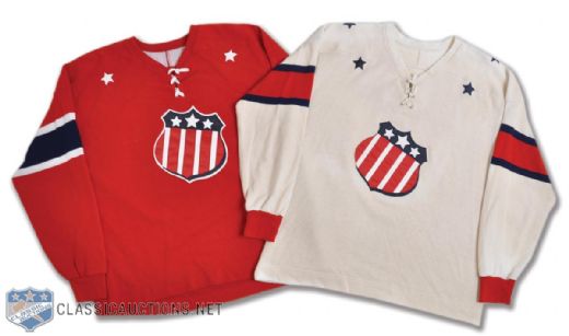 Rochester Americans 1960s-Style Film-Worn Jerseys (2) from  "Keep Your Head Up, Kid: The Don Cherry Story"