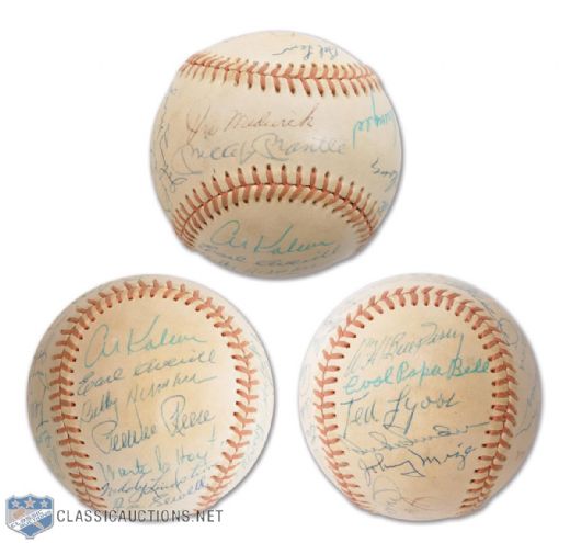 Baseball Multi-Signed by 23 Hall of Famers -Ex-Barry Halper Collection