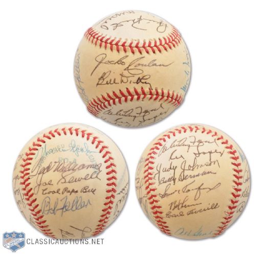 Baseball Multi-Signed by 24 Hall of Famers -Ex-Barry Halper Collection