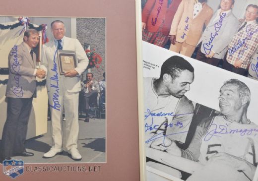 HOFers Mickey Mantle and Joe Dimaggio Autograph Collection - Ex-Barry Halper Collection