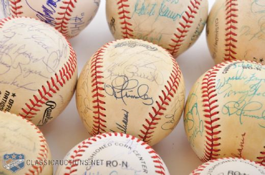 Montreal Expos 1974-2003 Team-Signed Baseball Collection of 9