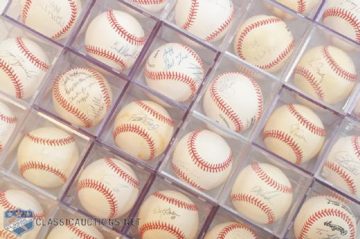 Single-Signed Baseball Collection of 75+