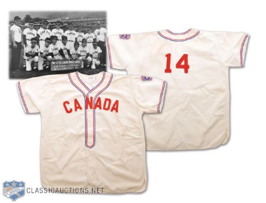 1965 Team Canada Little League World Series Baseball Uniform