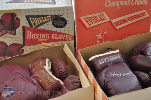 Jack Dempsey Model Everlast Boxing Gloves In Original Boxes