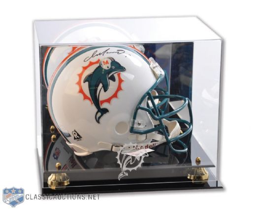 Dan Marino Miami Dolphins Signed Riddell Helmet  with Display Case