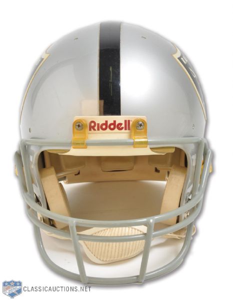 Los Angeles Raiders Late-1980s Game-Worn Helmet