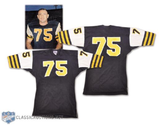 Tommy Joe Coffeys Circa 1967 Hamilton Tiger-Cats Game-Worn Jersey