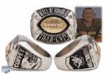 Tommy Joe Coffeys Hamilton Tiger-Cats "Wall of Honour" Tribute Ring
