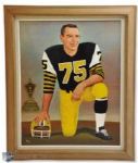 Tommy Joe Coffeys 1970 Most Outstanding Player Schenley Runner-Up Framed Tex Coulter Portrait (34” x 28”) 