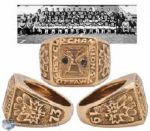 George Brancatos 1973 Ottawa Rough Riders 10K Gold Grey Cup Championship Ring