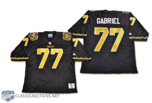 Tony Gabriel Autographed Hamilton Tiger-Cats Jersey 