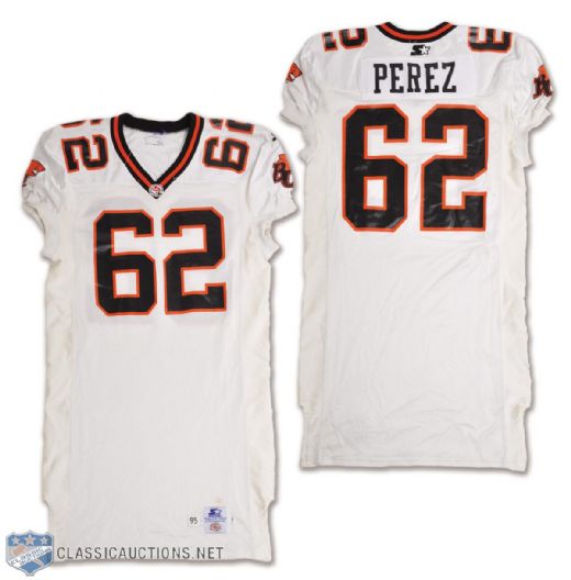 Christopher Perezs 2000 British Columbia Lions Game-Worn Jersey 