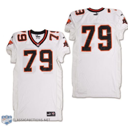 British Columbia Lions 2001 #79 Game-Issued Jersey 