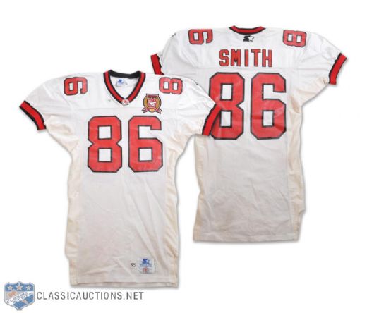 Demetrius Pee Wee Smiths 1995 Calgary Stampeders Game-Worn Jersey