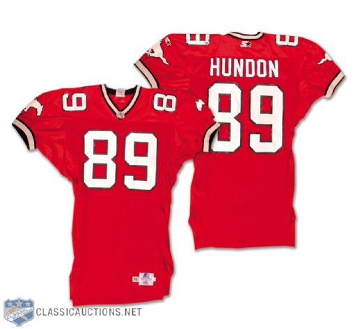 James Hundons 2003 Calgary Stampeders Game-Worn Jersey