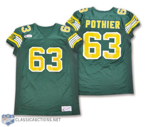 Hector Pothiers 1987 Grey Cup Edmonton Eskimos Game-Worn Jersey
