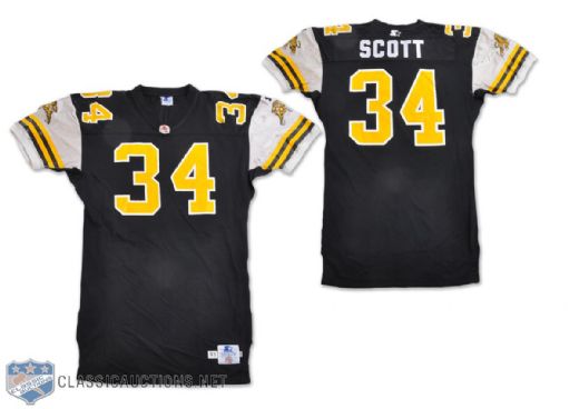 Mark Scotts 1993 Hamilton Tiger-Cats Game-Worn Jersey