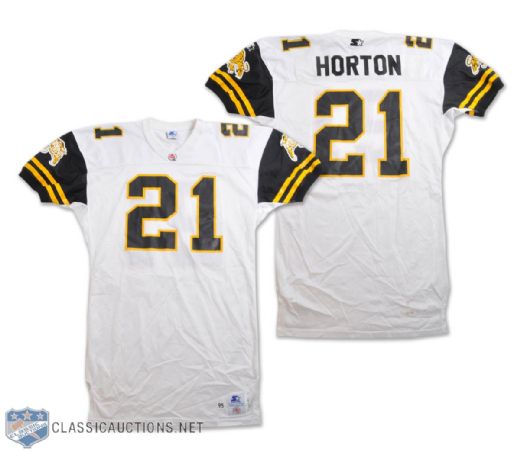 Jeff Hortons 1995 Hamilton Tiger-Cats Game-Worn Jersey