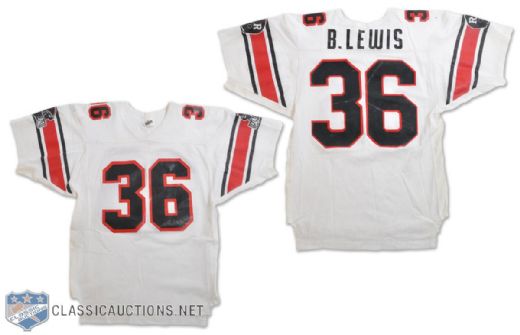 Brent Lewis Early-1990s Ottawa Rough Riders Game-Worn Jersey