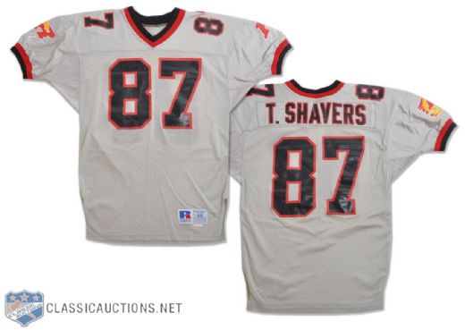 Tyrone Shavers 1993 Ottawa Rough Riders Game-Worn Jersey