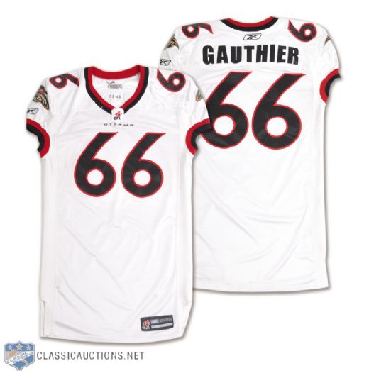 Alexandre Gauthiers 2002 Ottawa Renegades Inaugural Season Game-Worn Jersey