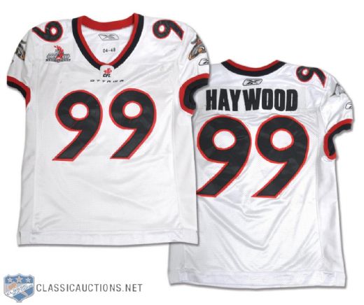 Jerome Haywoods 2004 Ottawa Renegades Game-Worn Jersey 