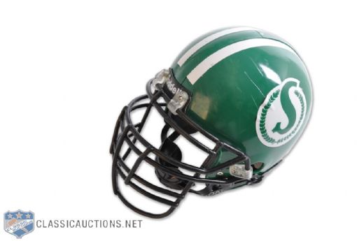 Luc Mullinders 2008 Sasktchewan Roughriders Game-Worn Helmet